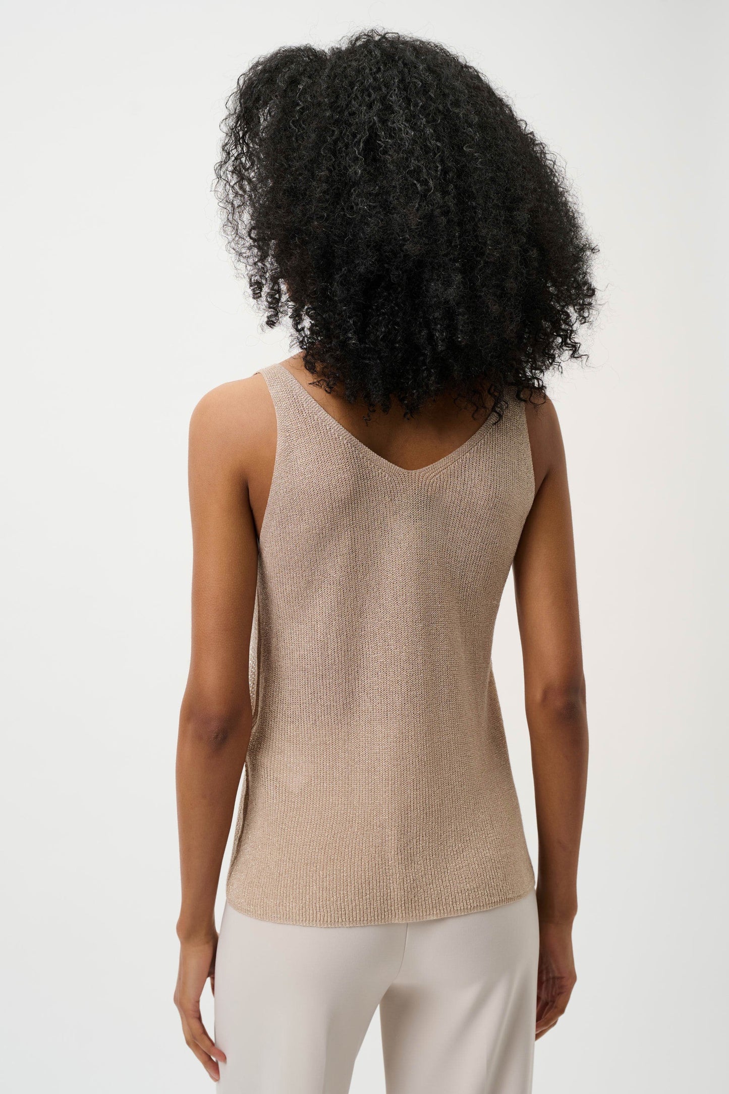 METALLIC CAMISOLE W/RHINESTONES