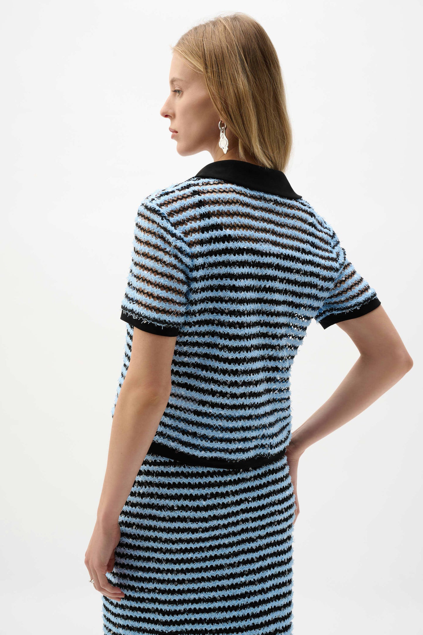 NOVELTY STRIPED BOXY TOP