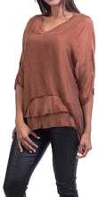 SILK RAW EDGE TOP