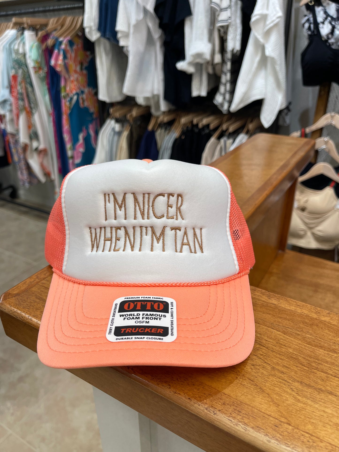 I'M NICER WHEN I'M TAN HAT