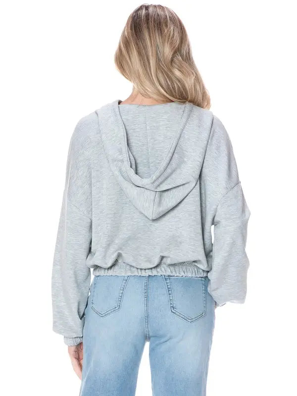 CROPPED SCUBA HOODIE