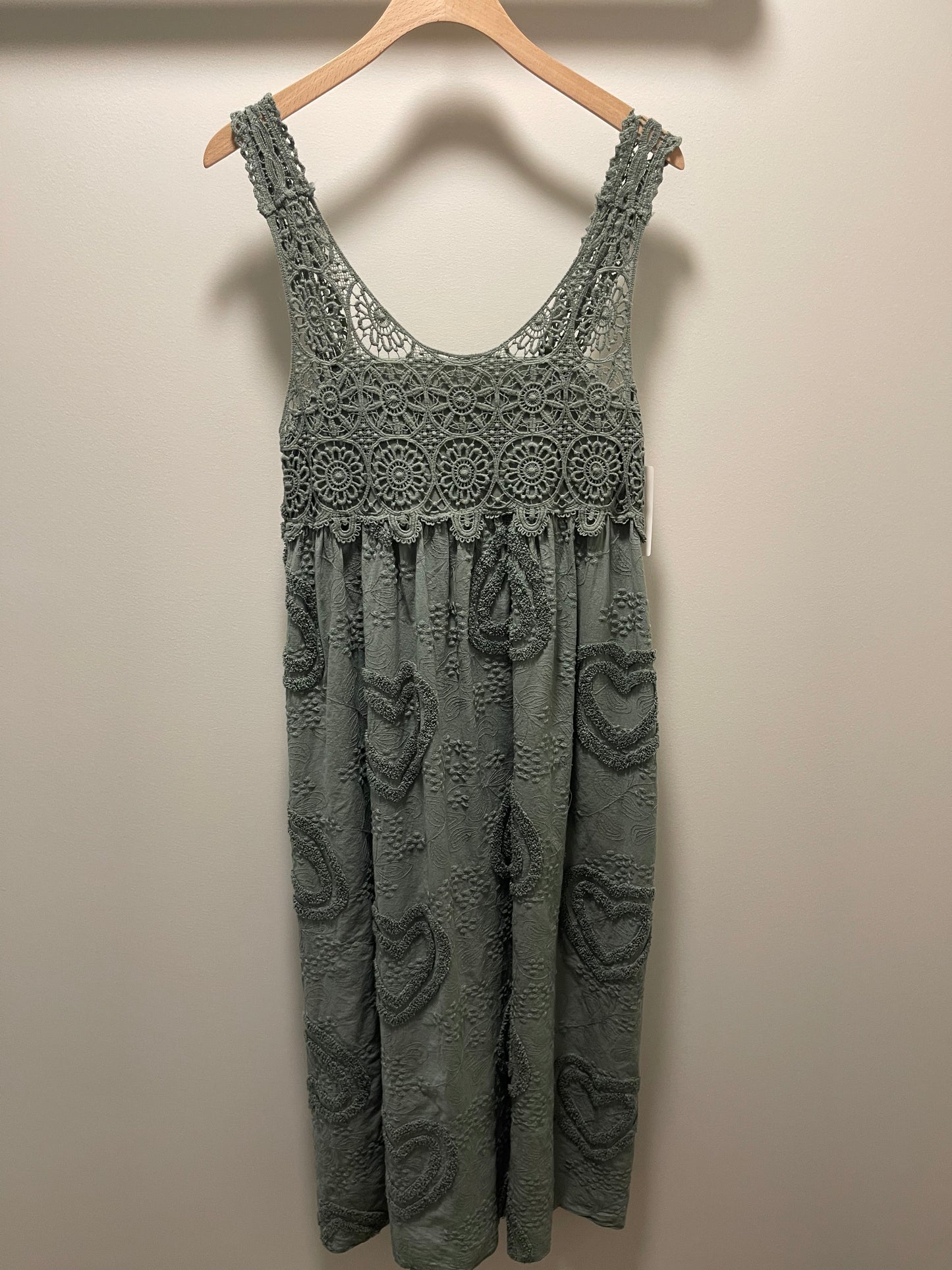CROCHET TANK TOP DRESS