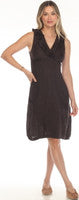 LINEN DRESS W/POCKETS