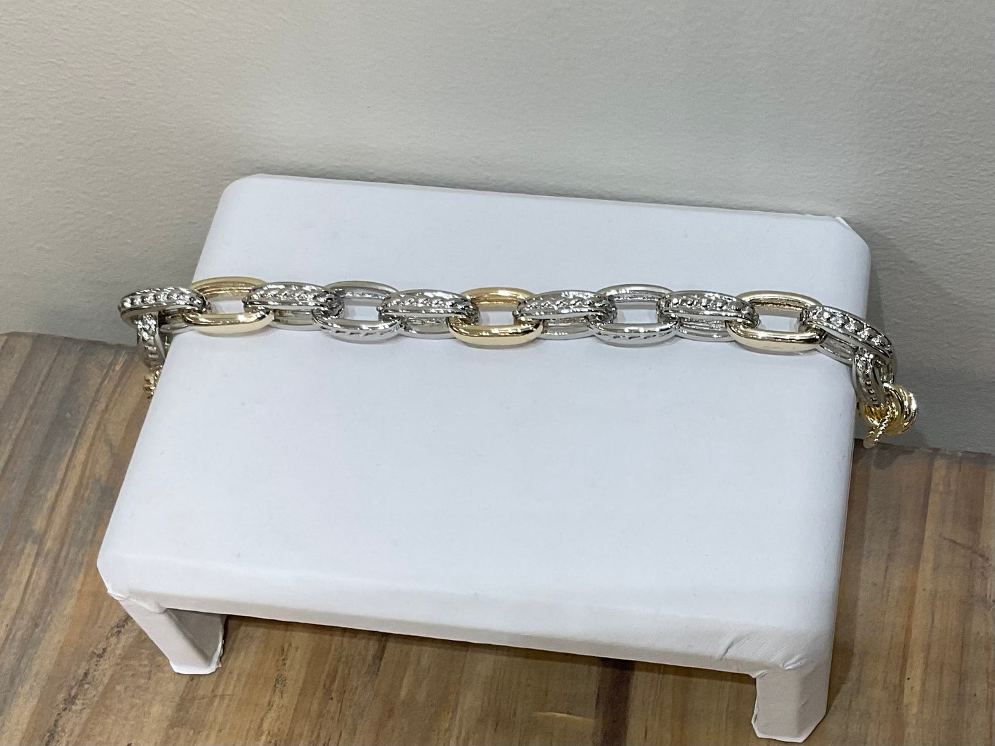 2TONE MAGNETIC LINK BRACELET