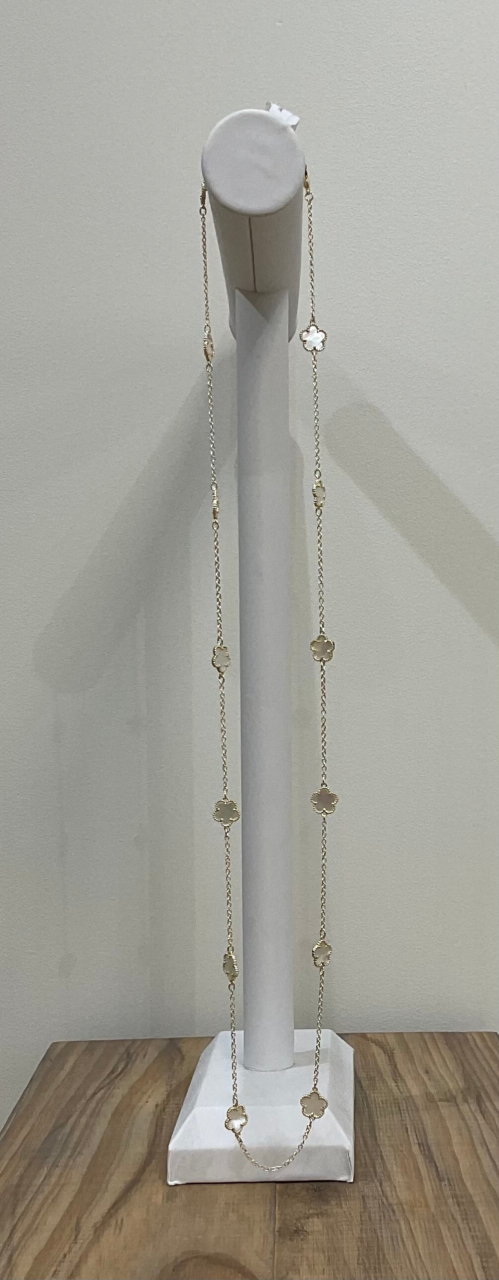 36” MOP CLOVER NECKLACE