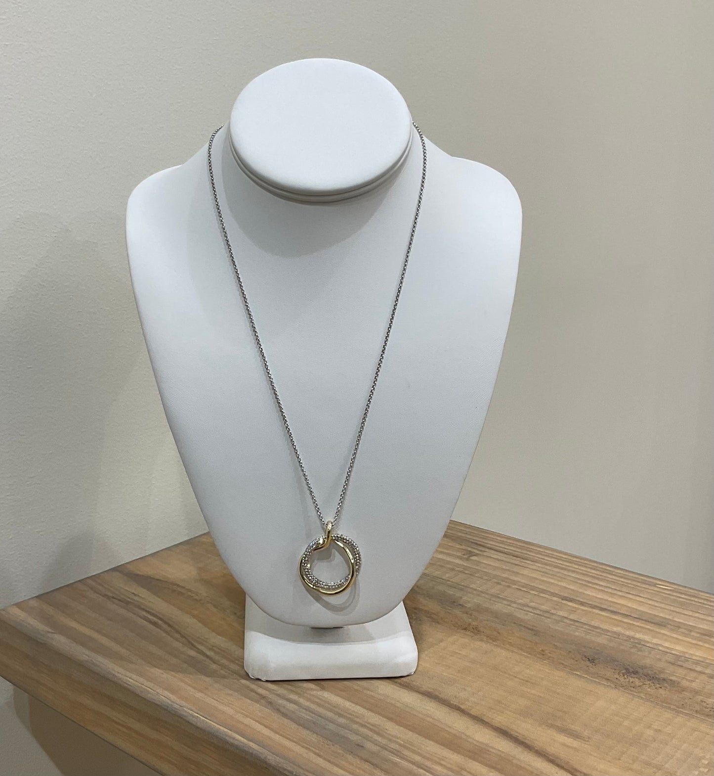 ADJ 2TONE ENTWINED NECKLACE