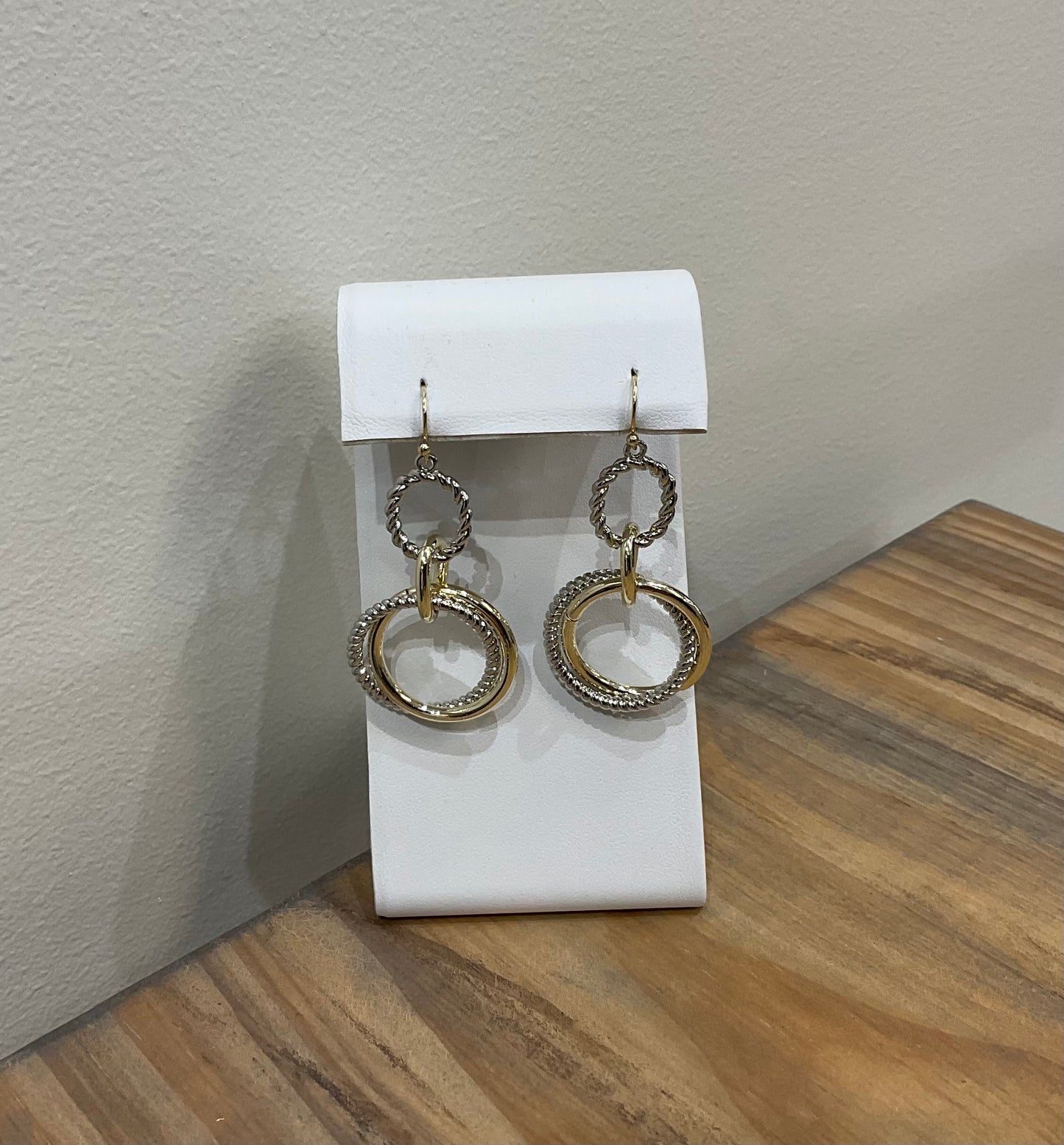 4 RINGS DANGLE EARRING