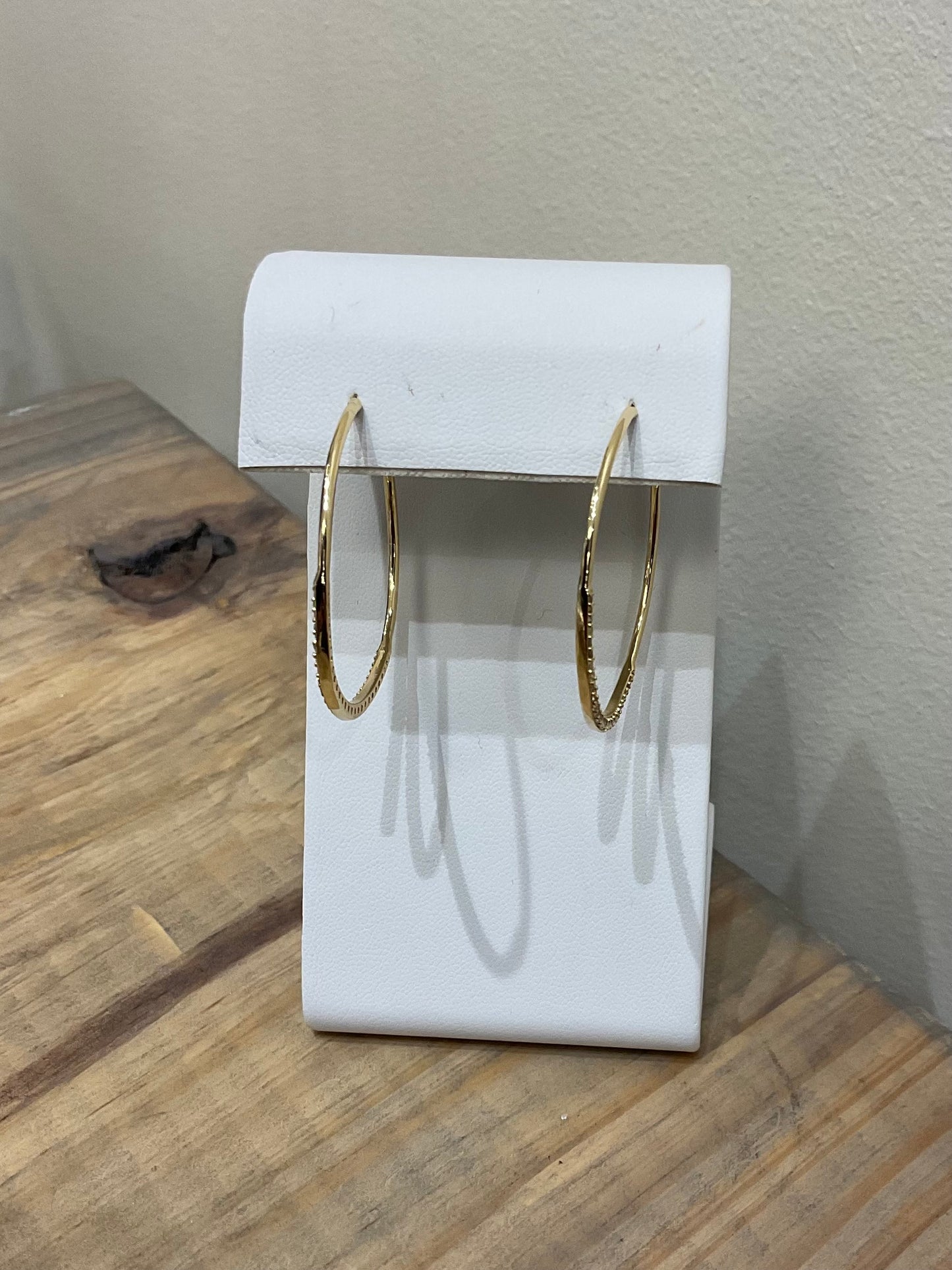 PAVE HOOP EARRINGS