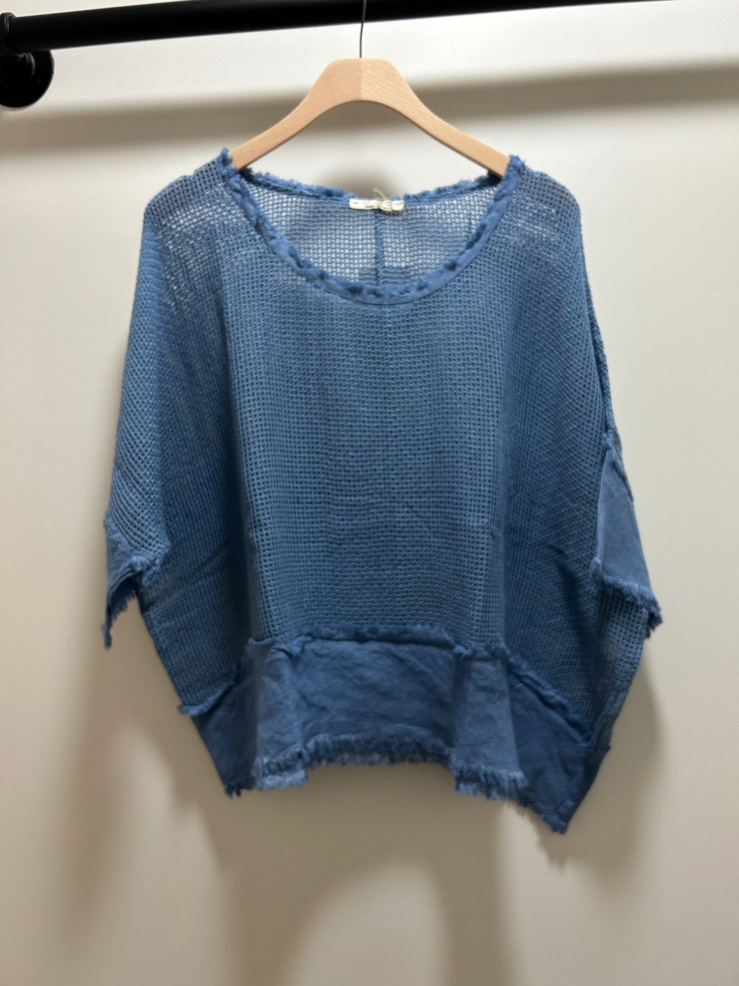 MESH RAW EDGE TOP