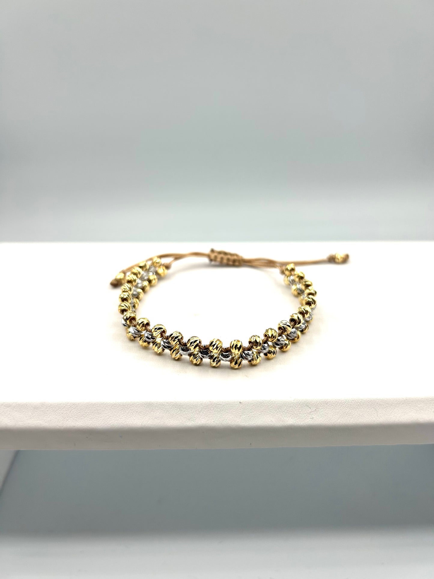 DIAMOND CUT 3 ROW BRACELET