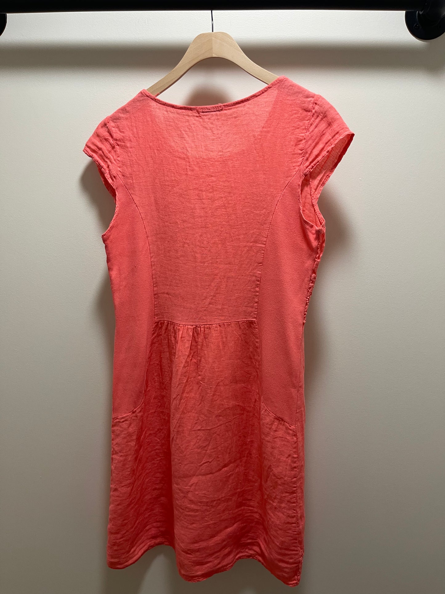 CROCHET BAND LINEN DRESS