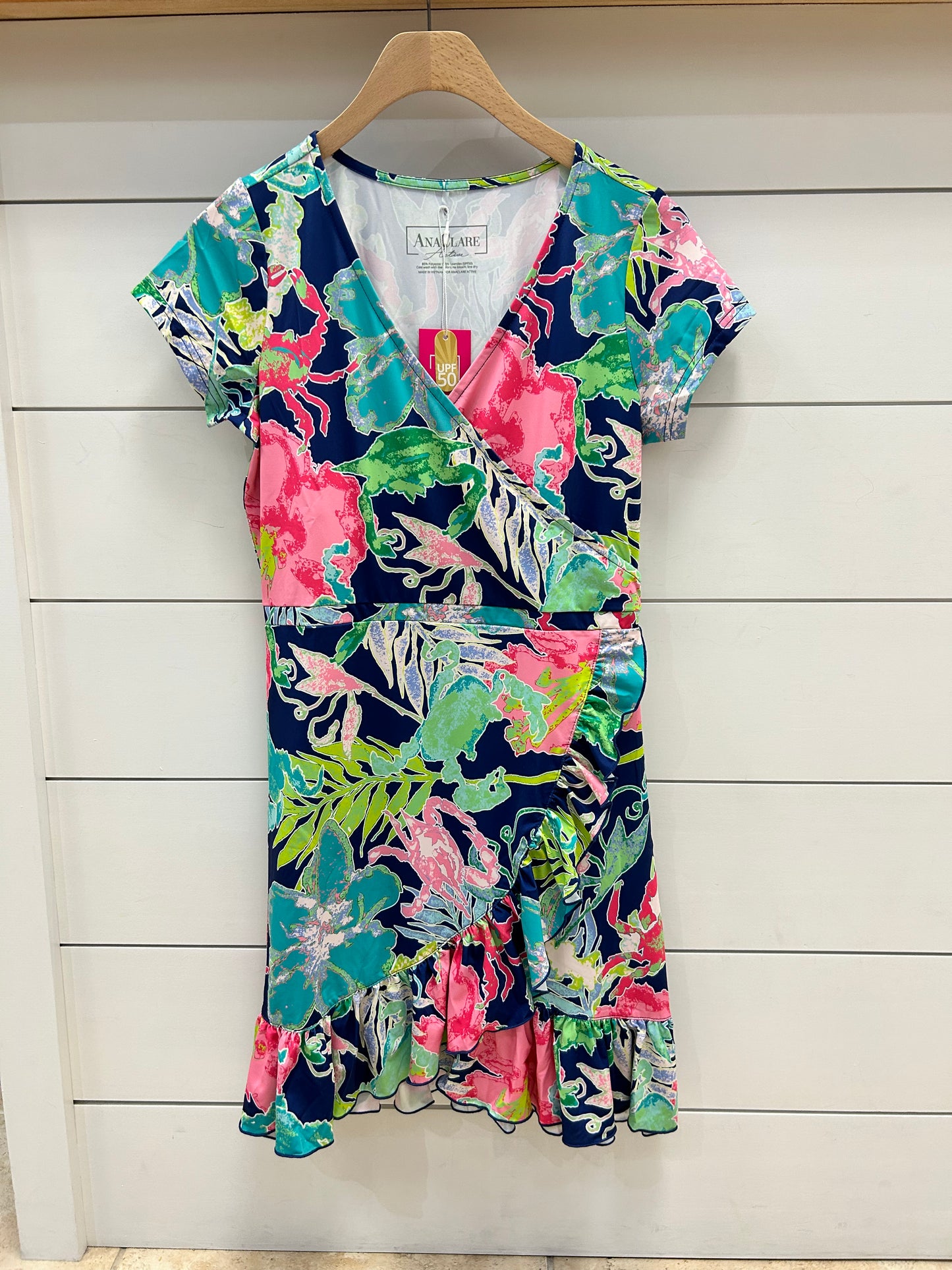 LOLA FAUX WRAP DRESS