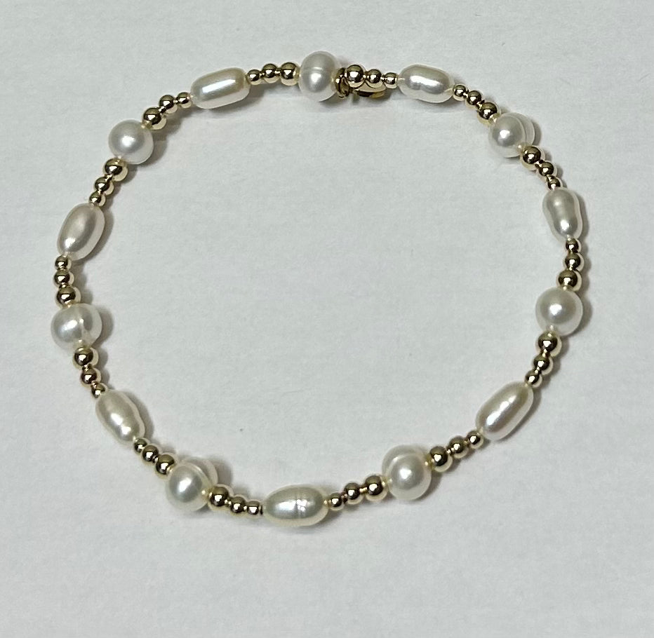 Signature Paige Beaded Pearl Bracelet