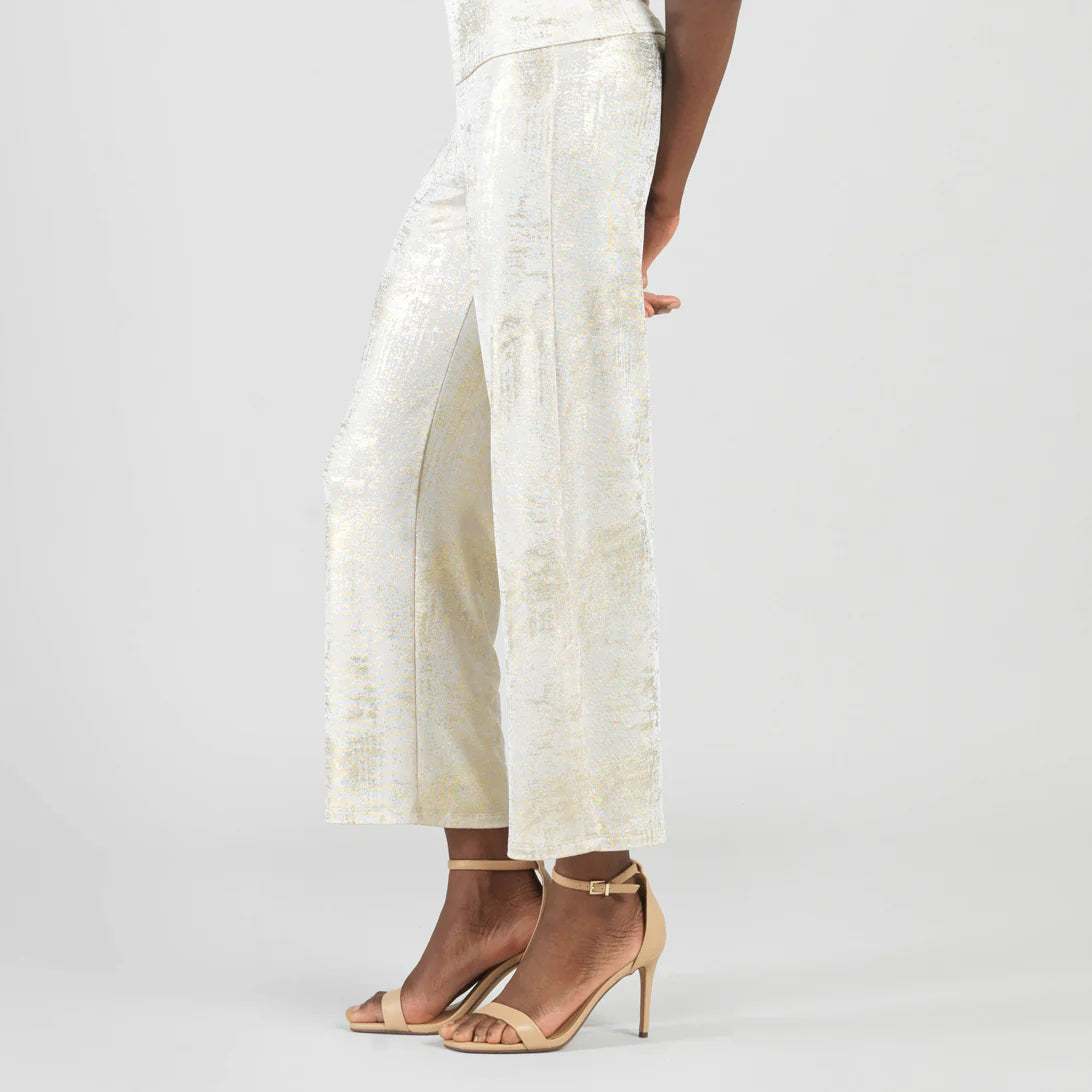 SHIMMER SIDE SLIT PANT