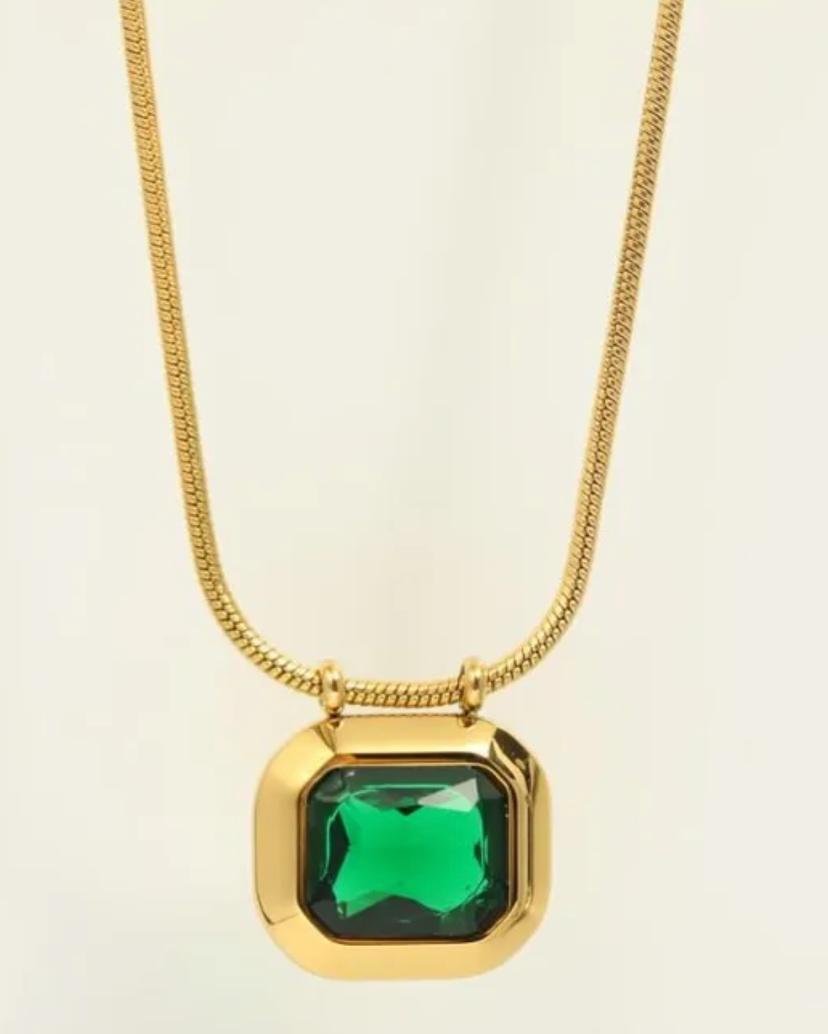 GEOMETRIC ZIRCON NECKLACE