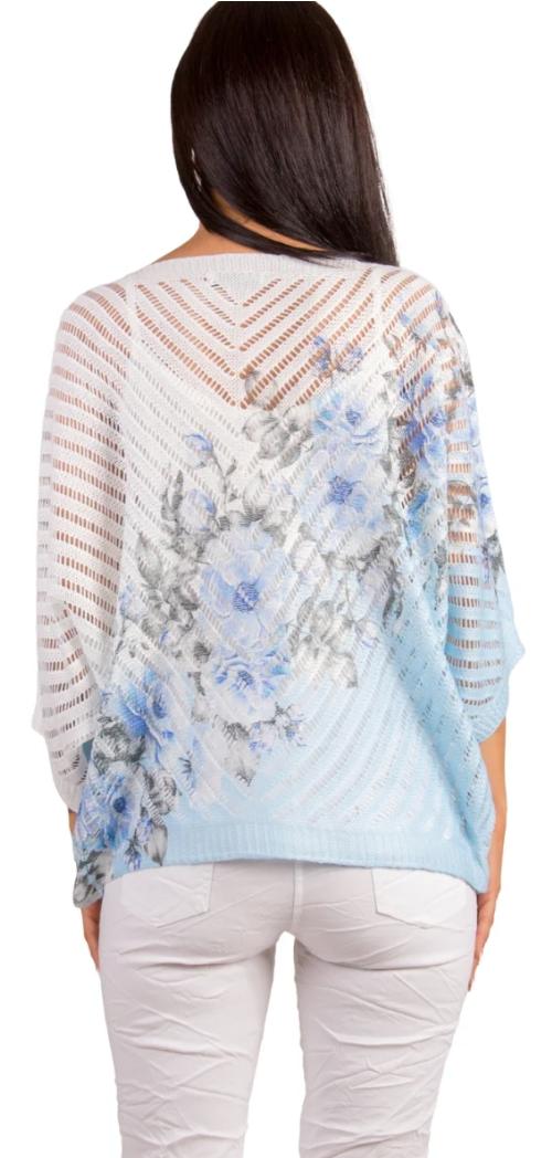 MESH FLOWER CASCADE TOP