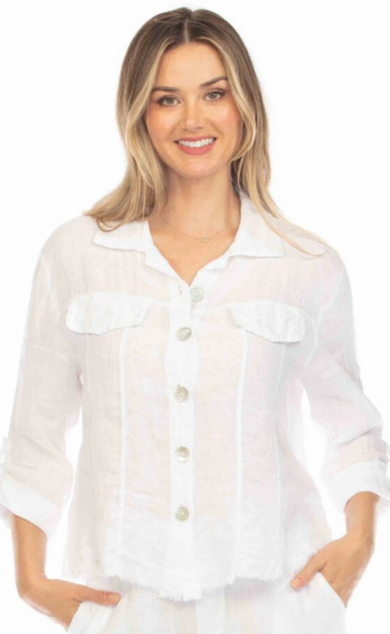 LINEN CARDIGAN