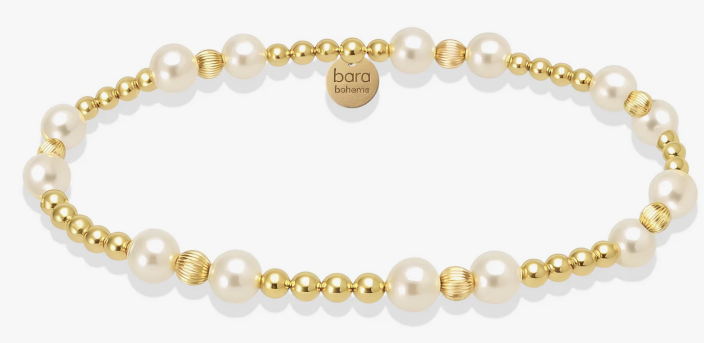Kimberly GF Beaded Bracelet with Pearls