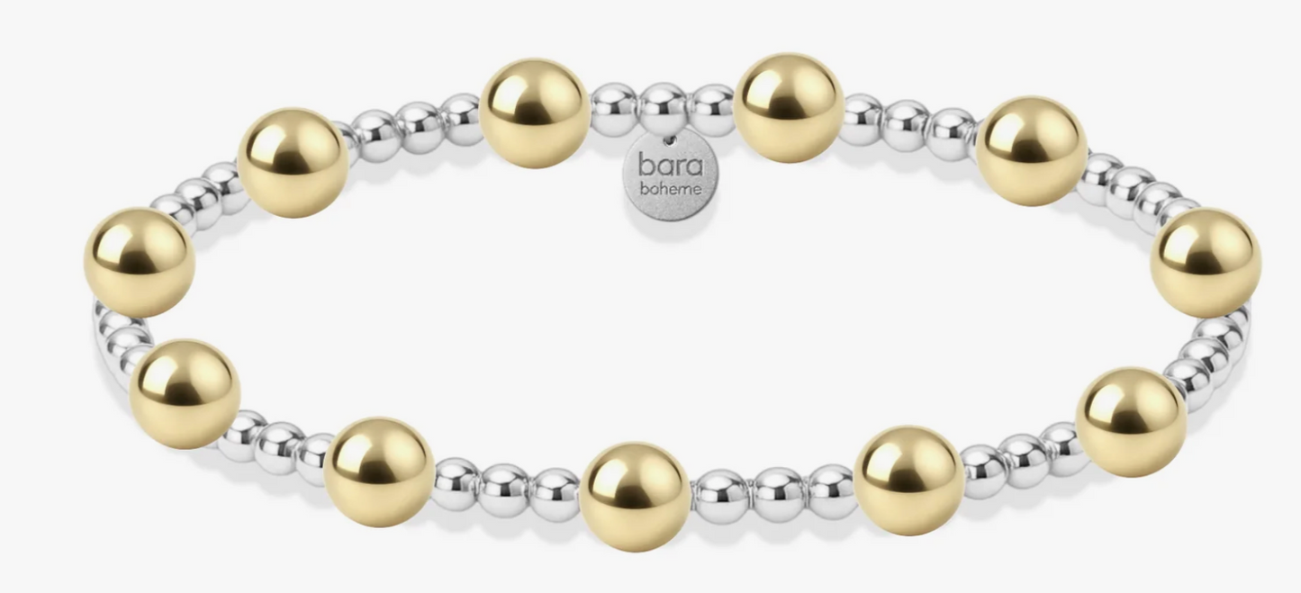 Signature Jasmine Beaded 2tone SS Bracelet