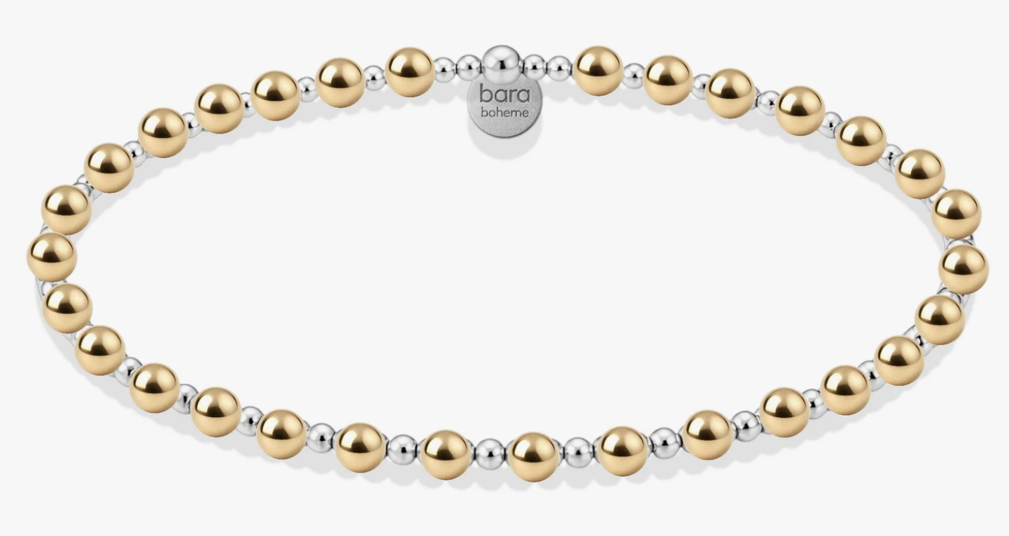 Signature Nicole Beaded 2tone SS Bracelet