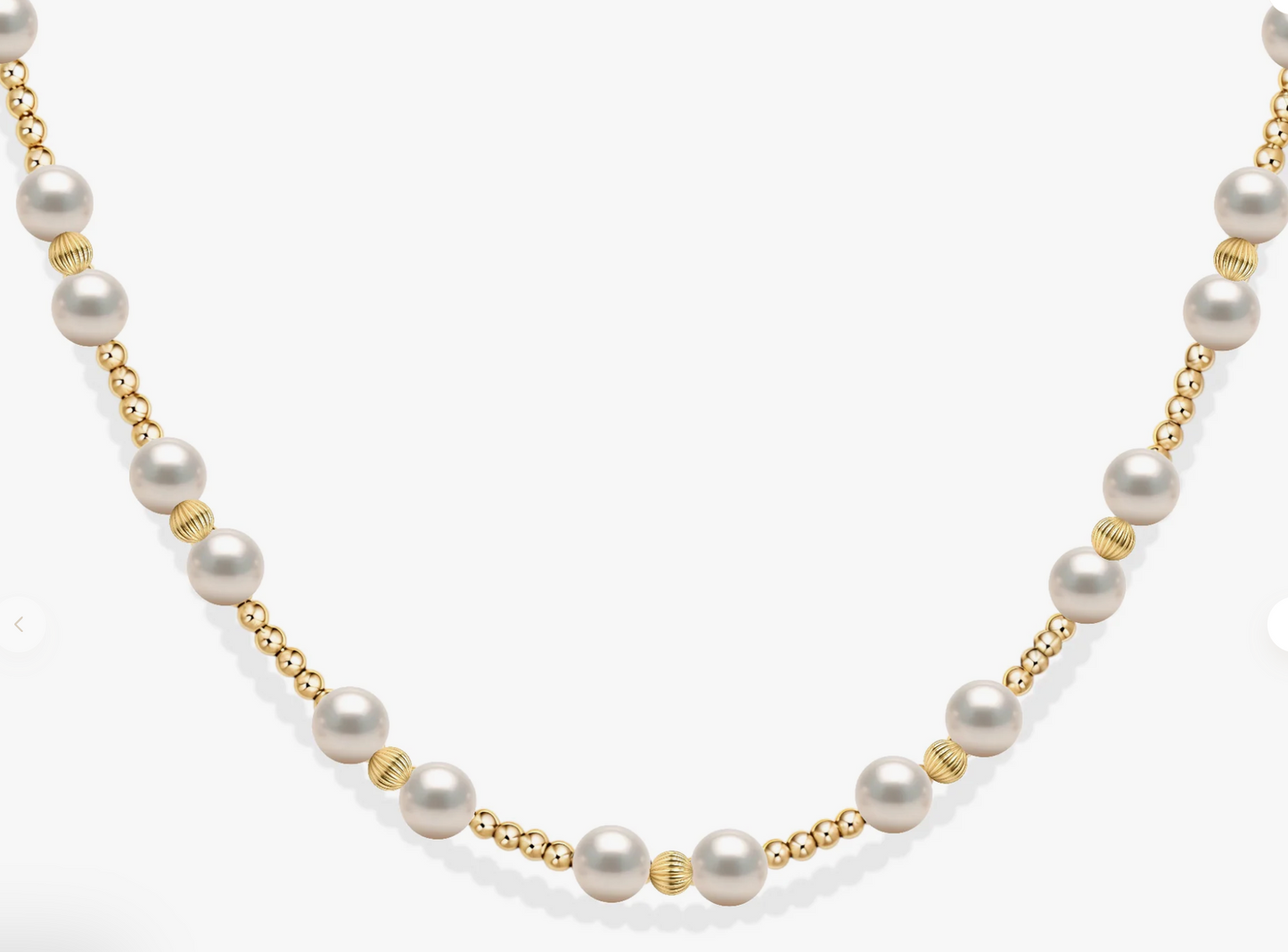 Kimberly GF Beaded Necklace with Pearls