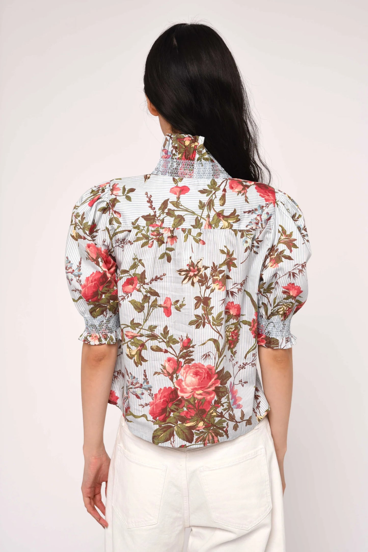 ZURI RUFFLE NECK TOP