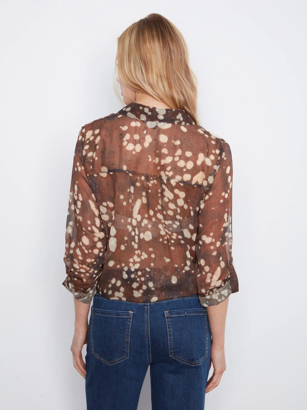 BUTTON UP PRINTED TOP