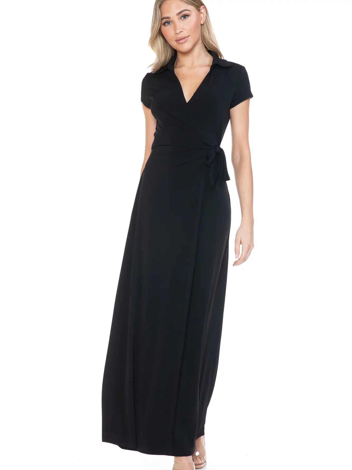 FAUX WRAP DRESS