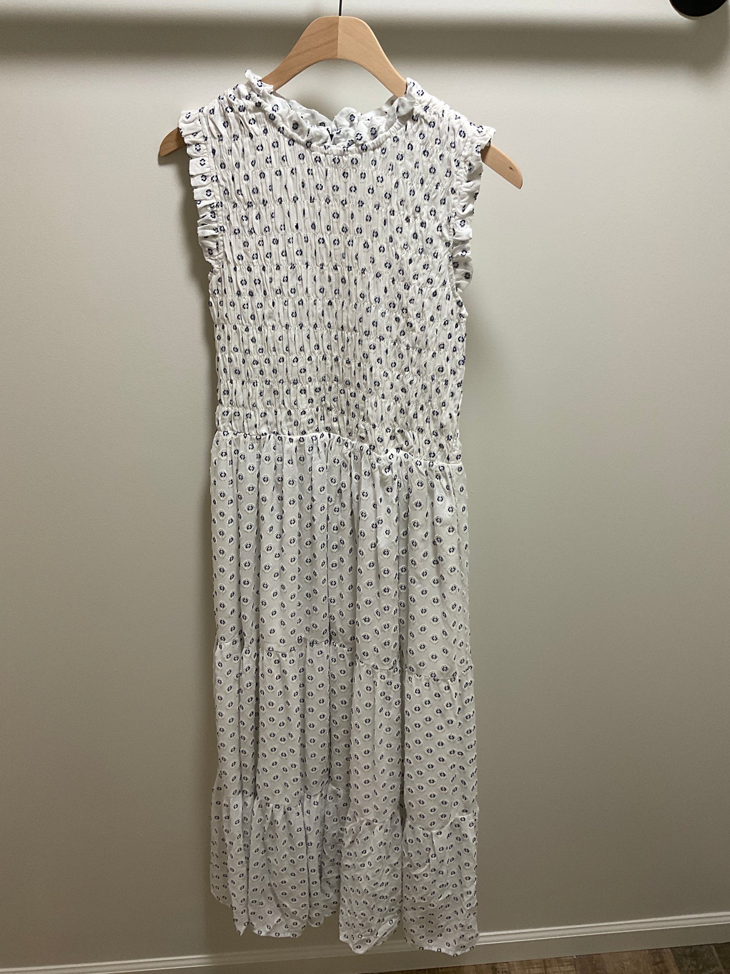 SMOCKED MAXI DRESS