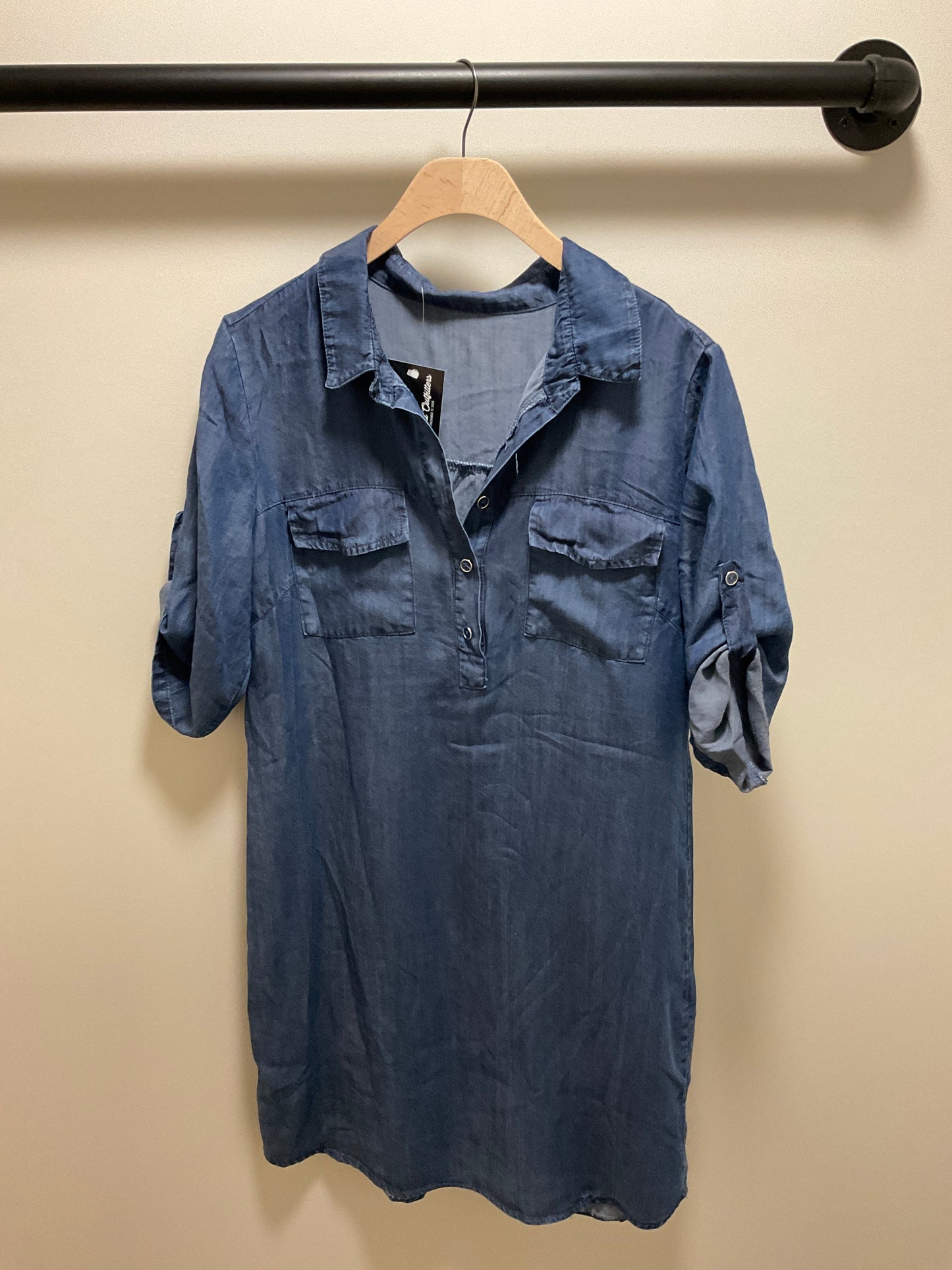 TENCEL BUTTON UP DRESS