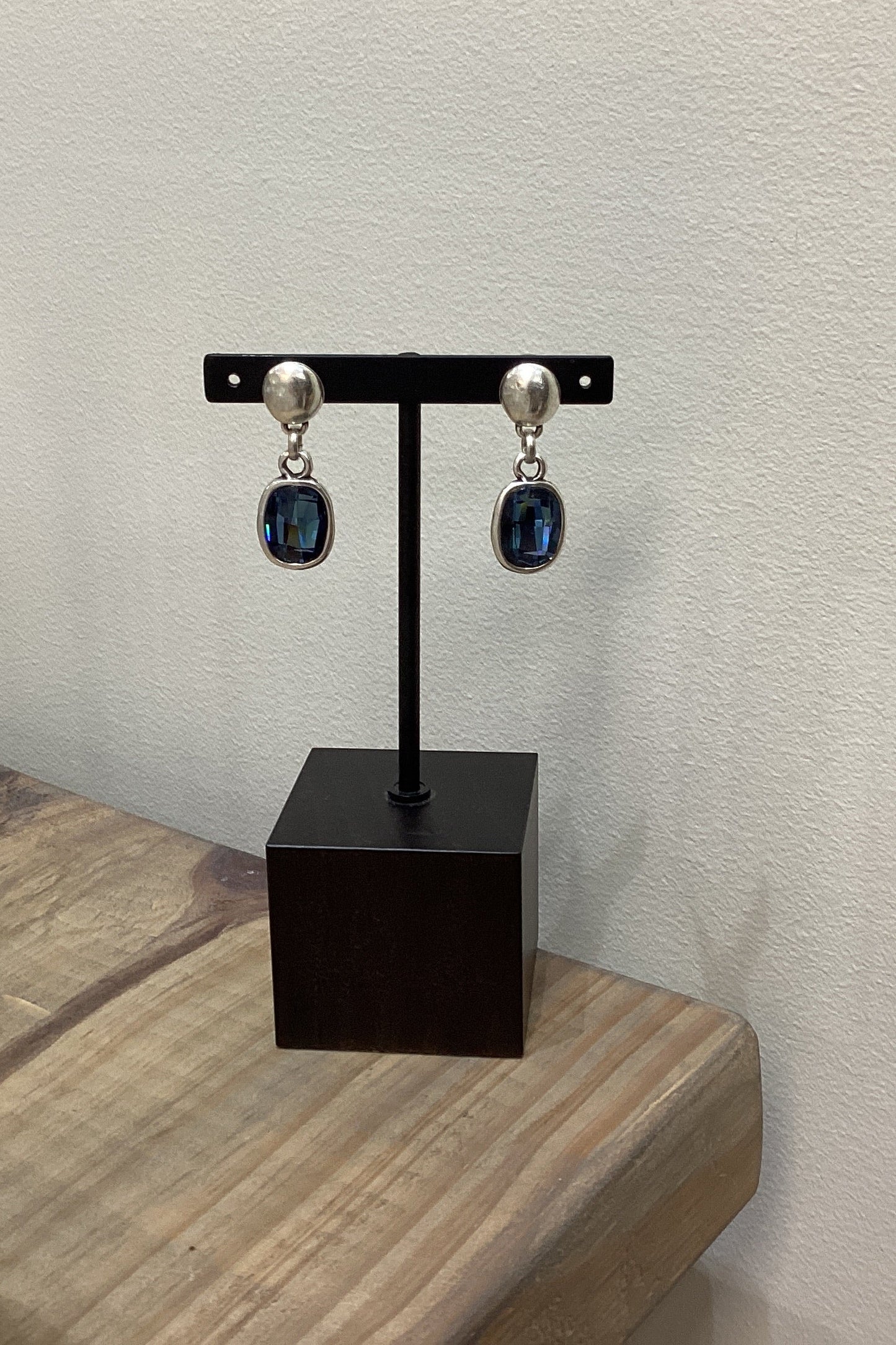 CRYSTAL OVAL DANGLES