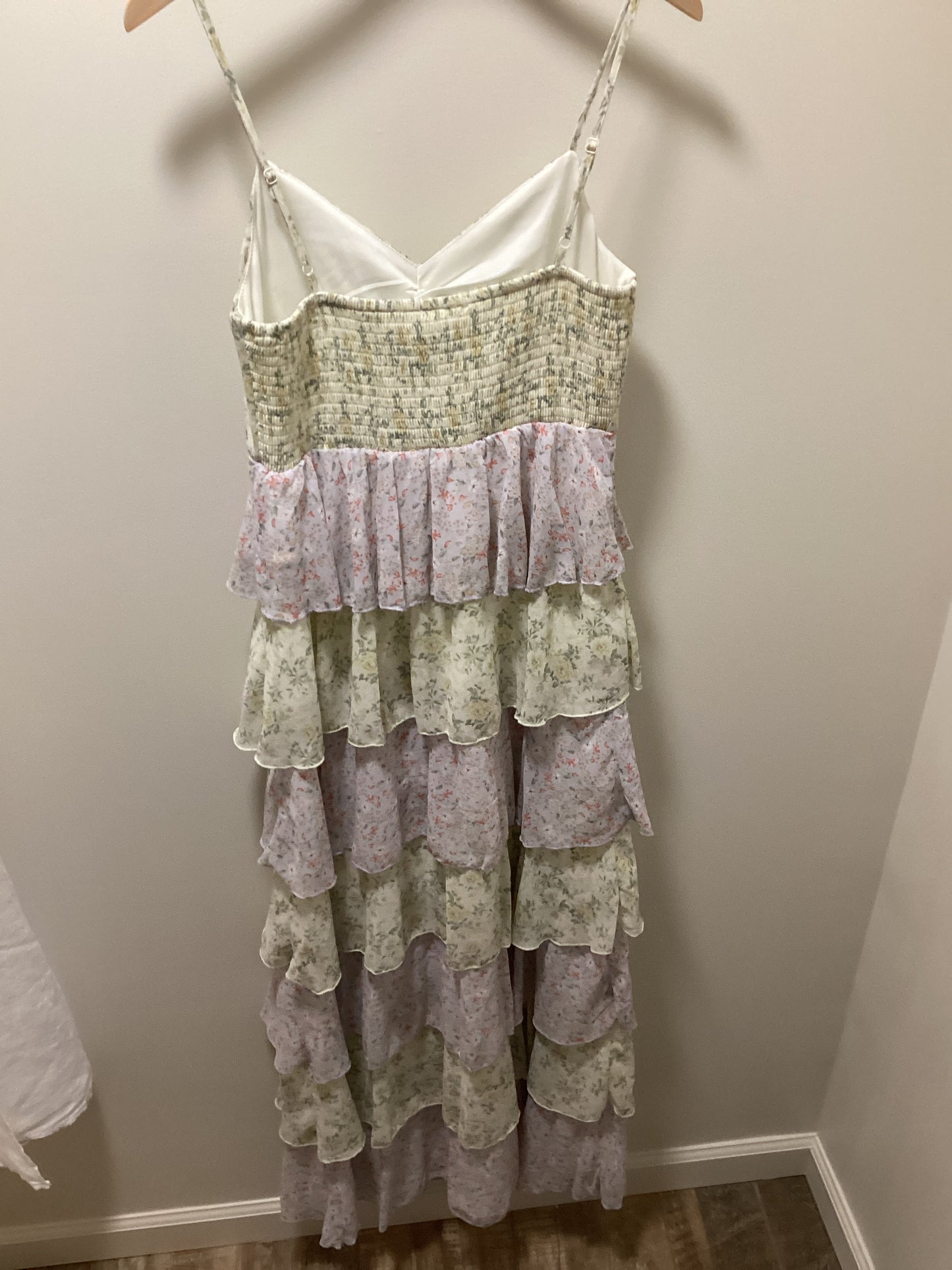 FLORAL TIERED MAXI DRESS