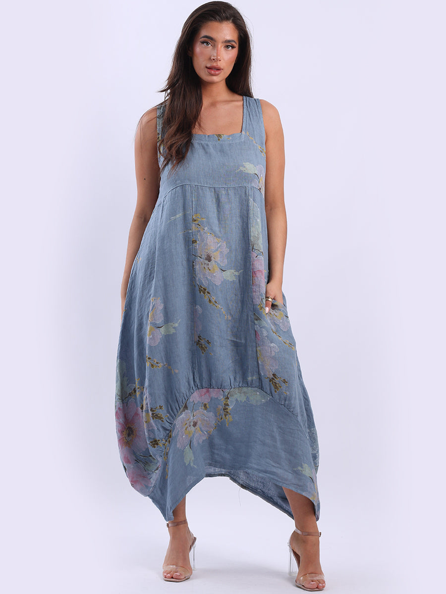 SQUARE NECK BALLOON DRESS