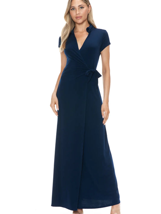 FAUX WRAP DRESS