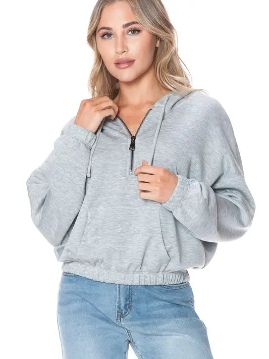 CROPPED SCUBA HOODIE