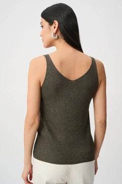 METALLIC CAMISOLE W/RHINESTONES