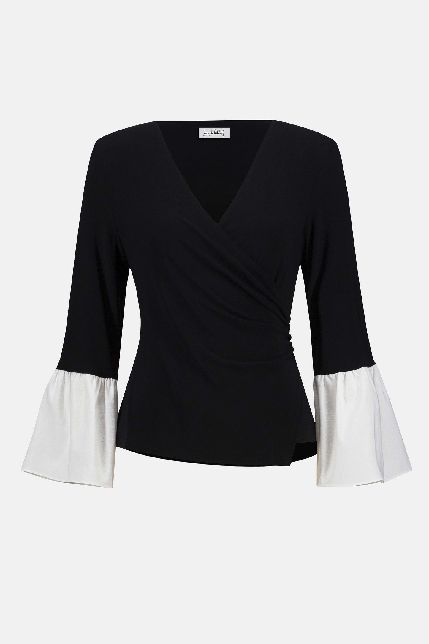 SILKY TAFFETA WRAP TOP