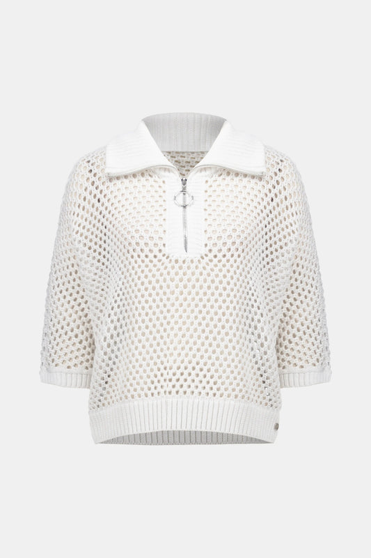 BOXY SWEATER WITH ZIPPER