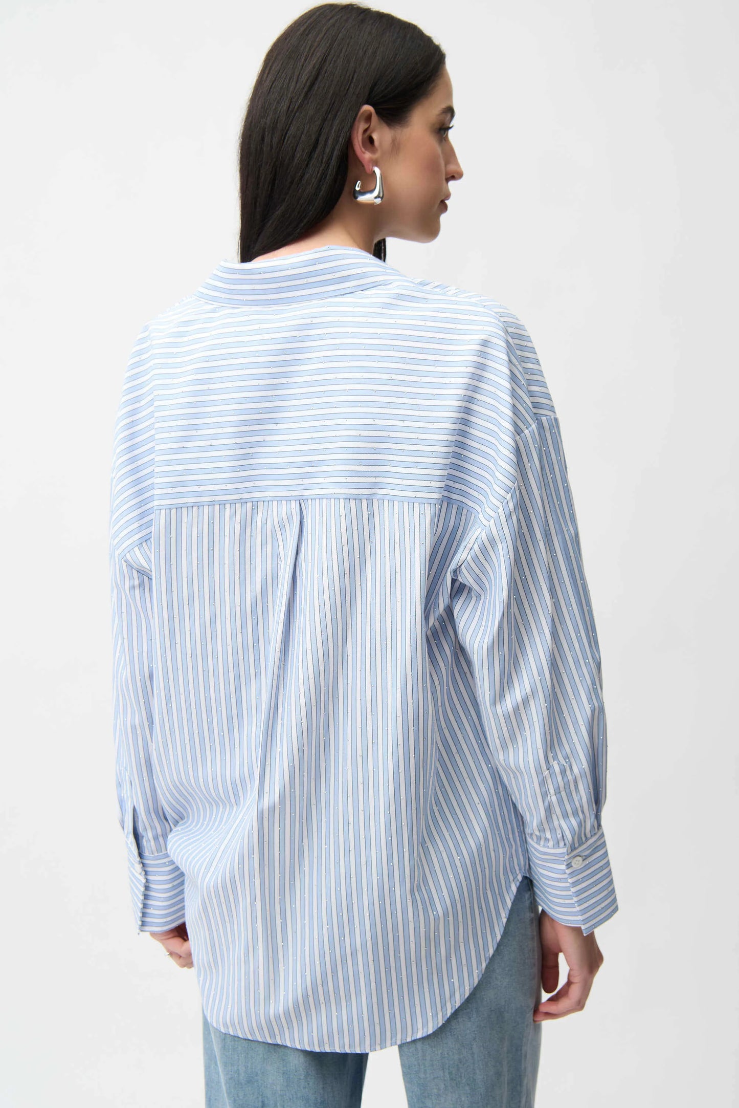 TENCEL STRIPE BLING TOP
