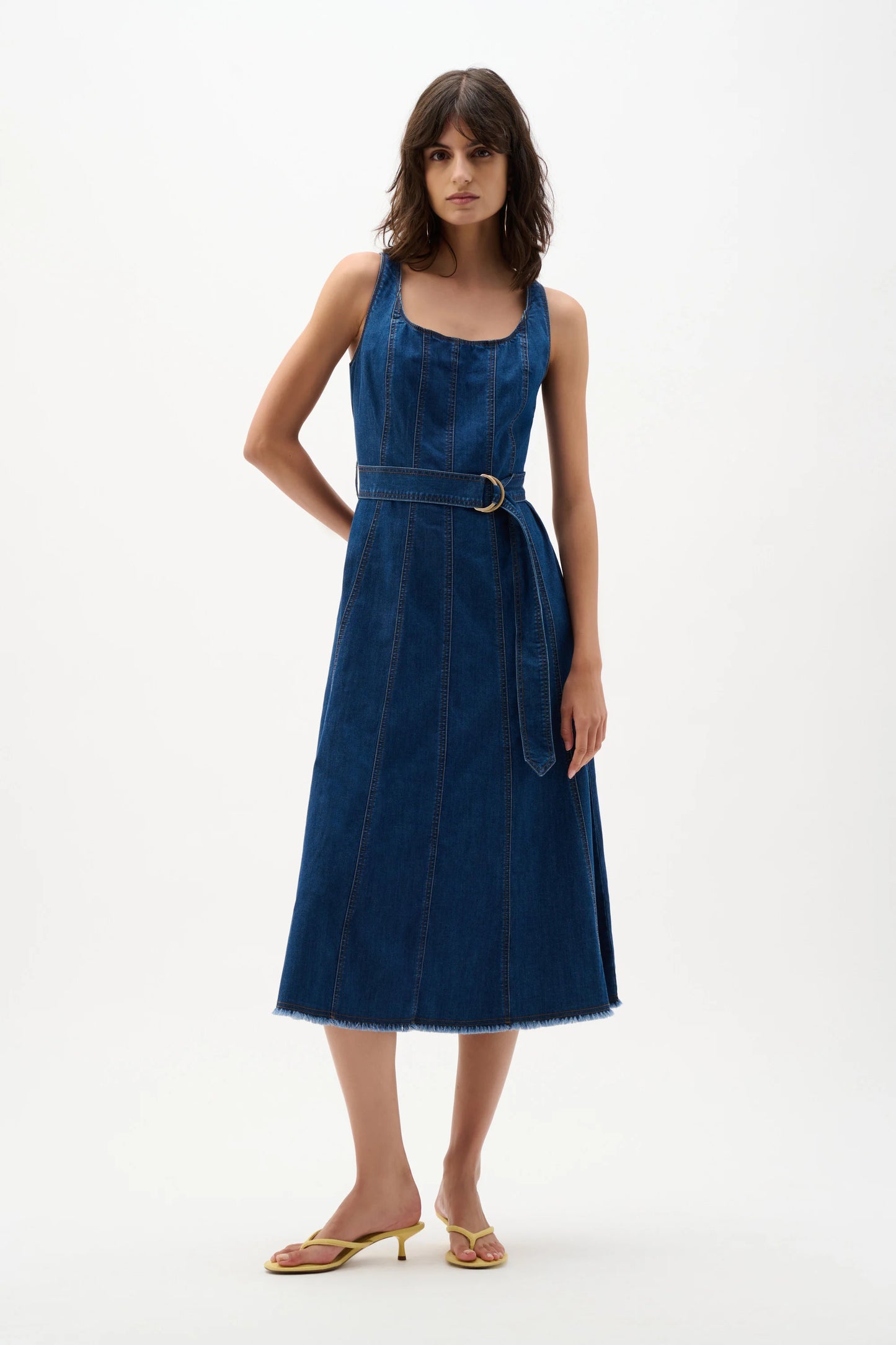 DENIM MIDI DRESS