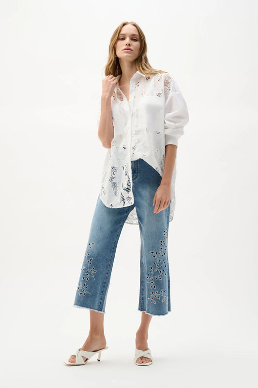 COTTON LACE BOXY TOP