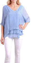 SILK RAW EDGE TOP