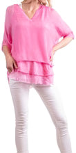 SILK RAW EDGE TOP