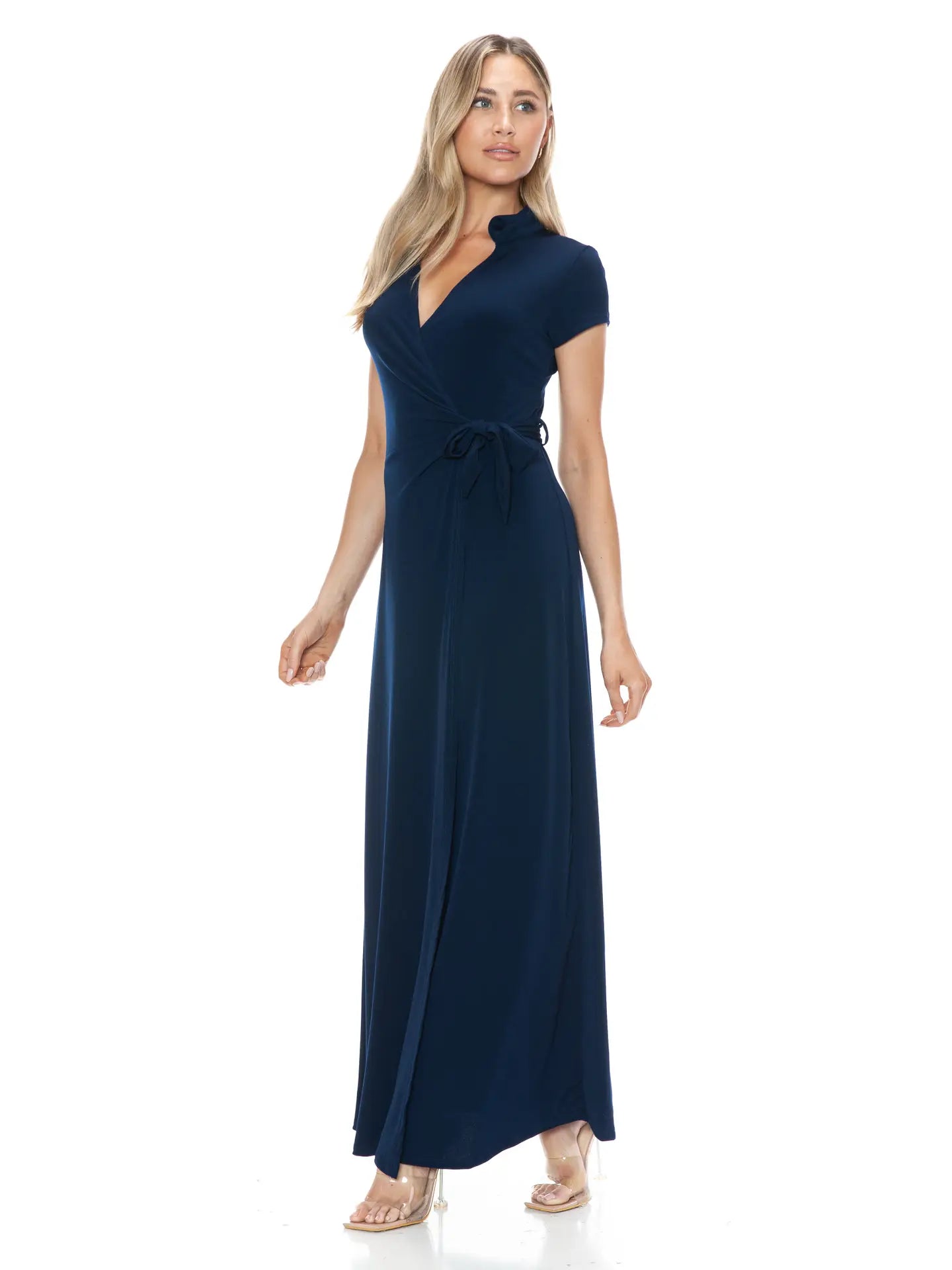 FAUX WRAP DRESS