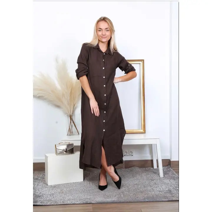 TULA LINEN MAXI DRESS