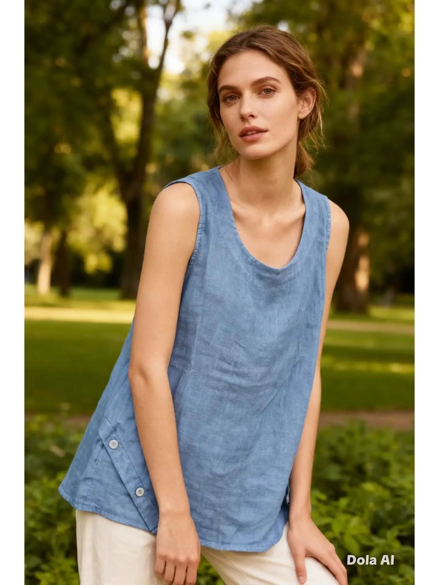 LINEN TANK TOP