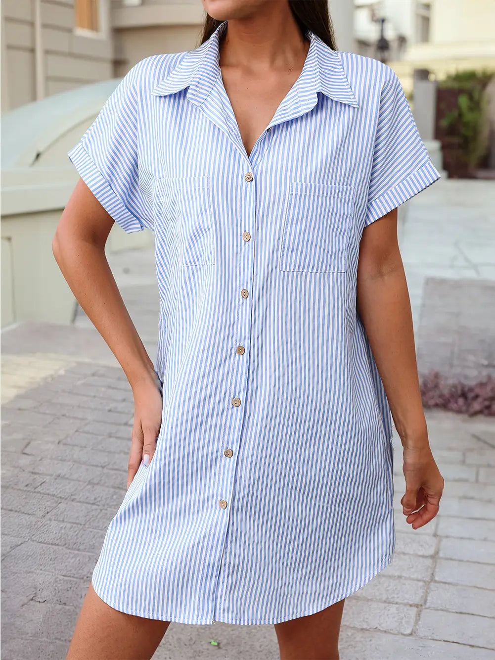STRIPE MINI DRESS