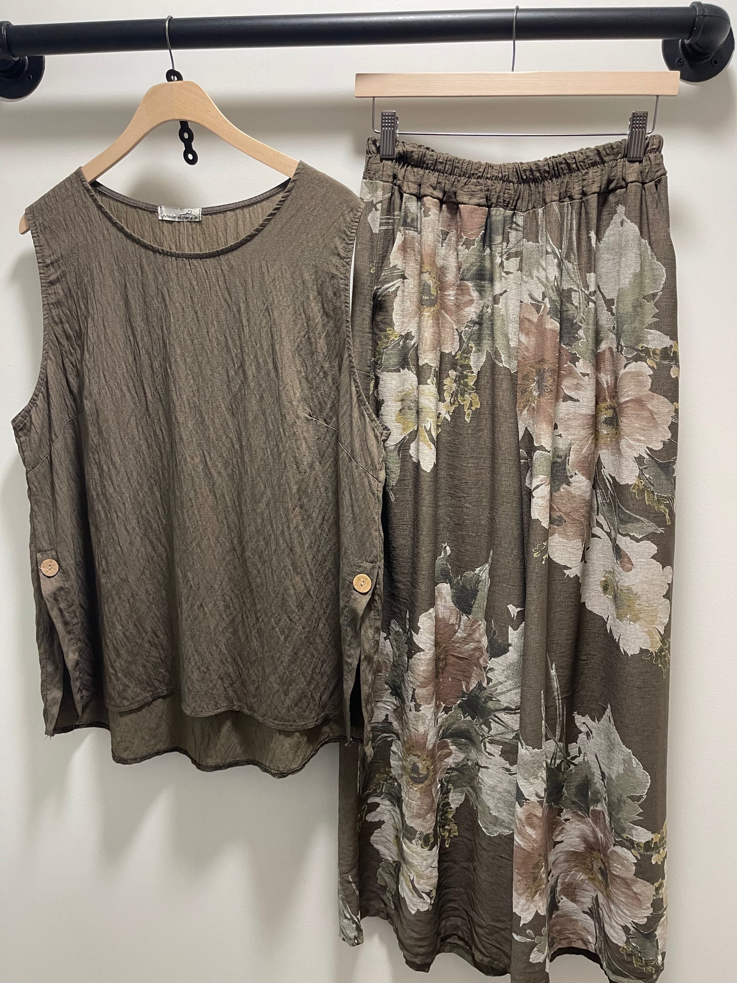 SIDE SLIT TANK PANT SET