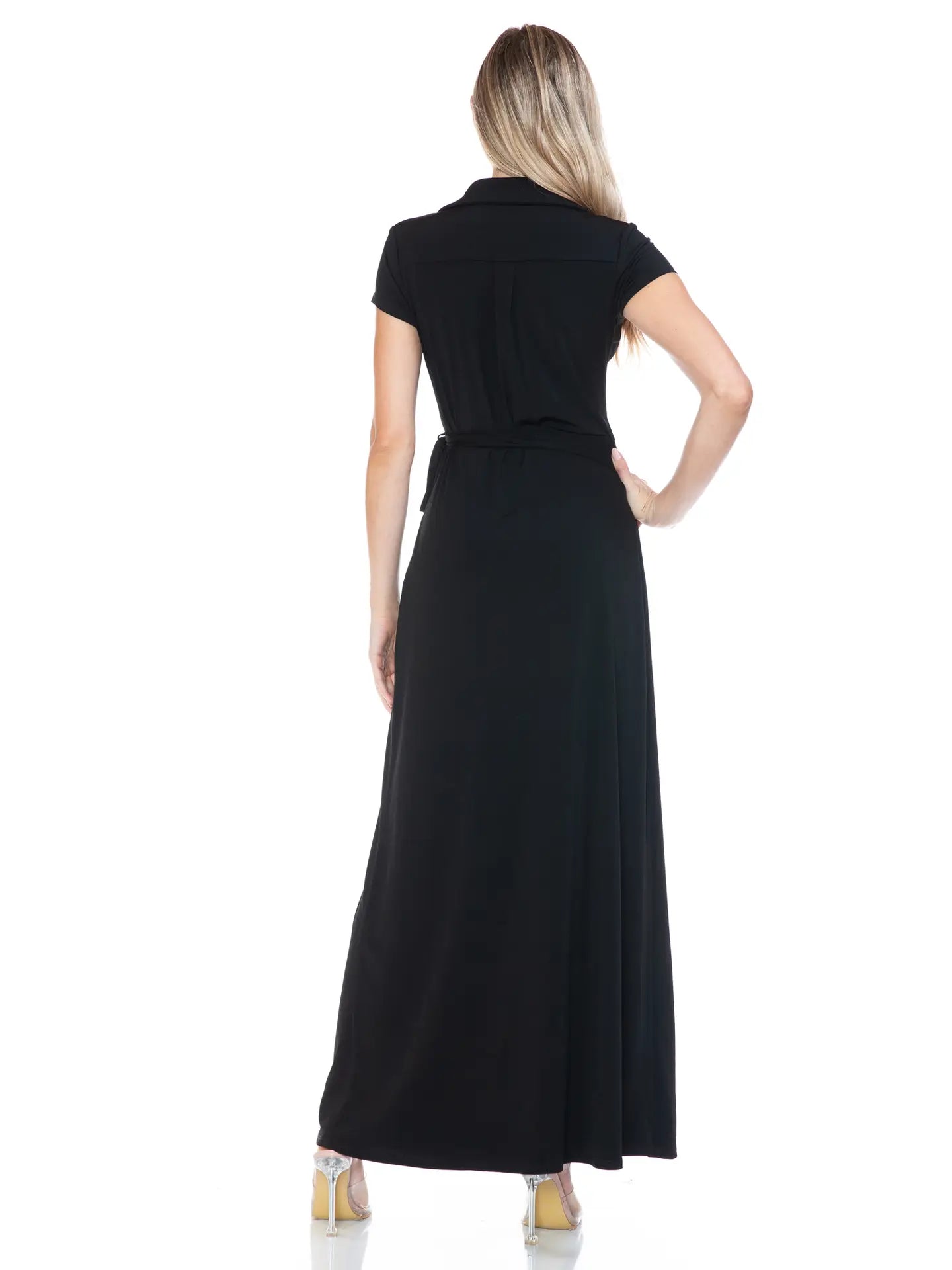 FAUX WRAP DRESS