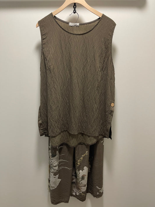 SIDE SLIT TANK PANT SET